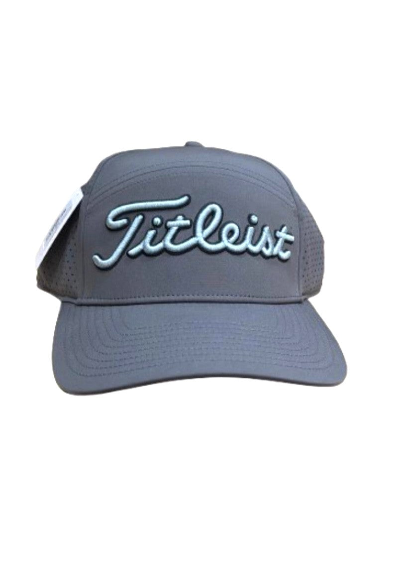 Gorra Gris Logo azul cielo