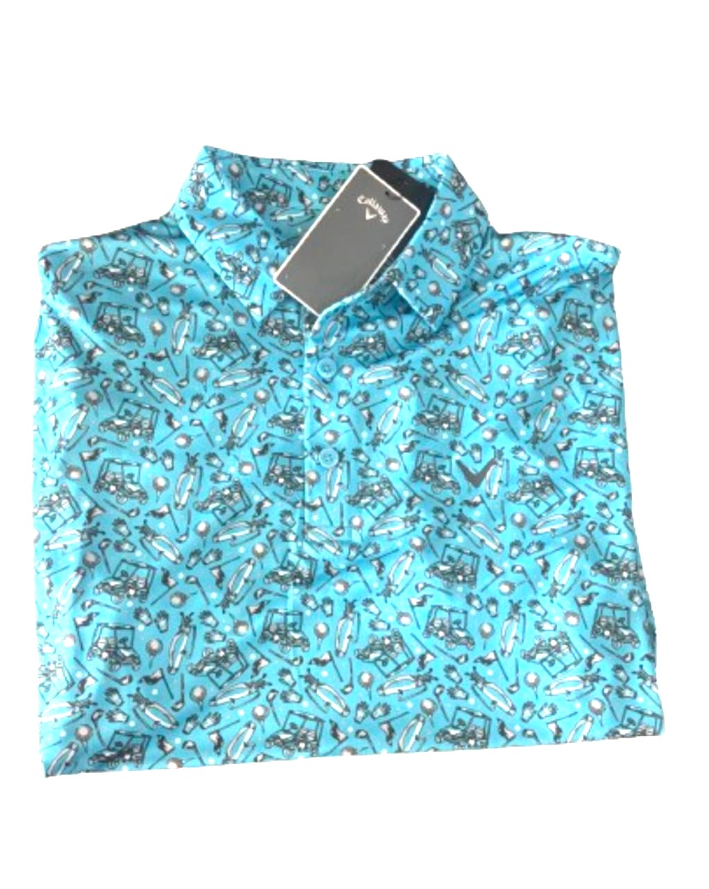 PLAYERA CALLAWAY MANGA CORTA CON DIBUJOS DE GOLF