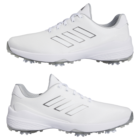 TENIS  ADIDAS BLANCO CON PLATA