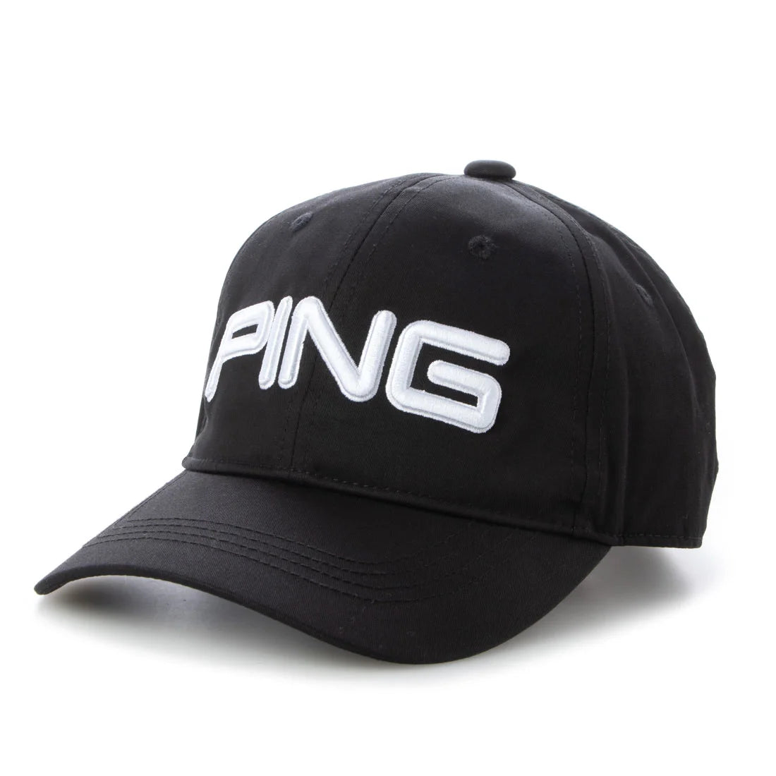 Gorra Ping Negra logo 3D Bordado