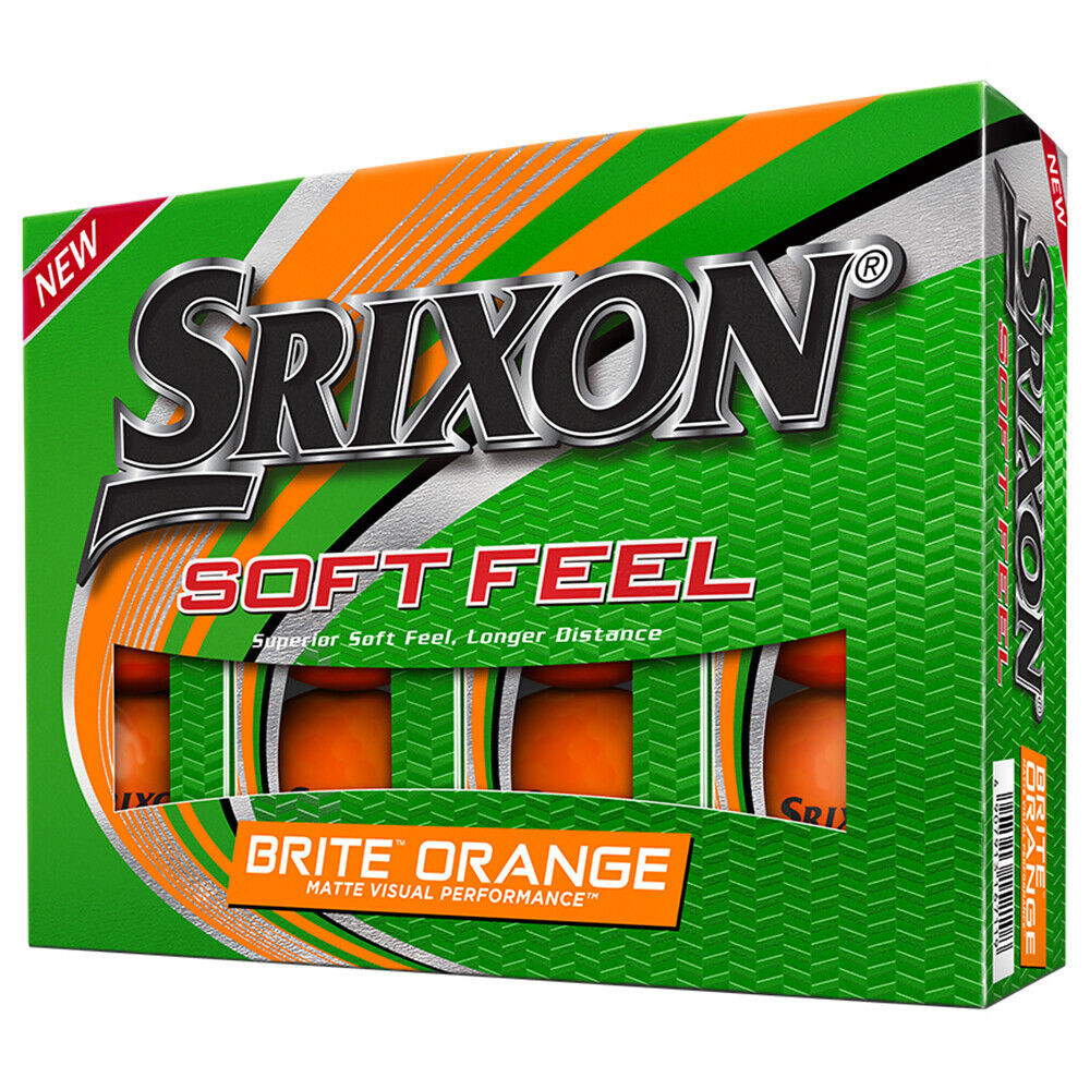 Pelota Srixon  Soft  feel  naranja británico- docena